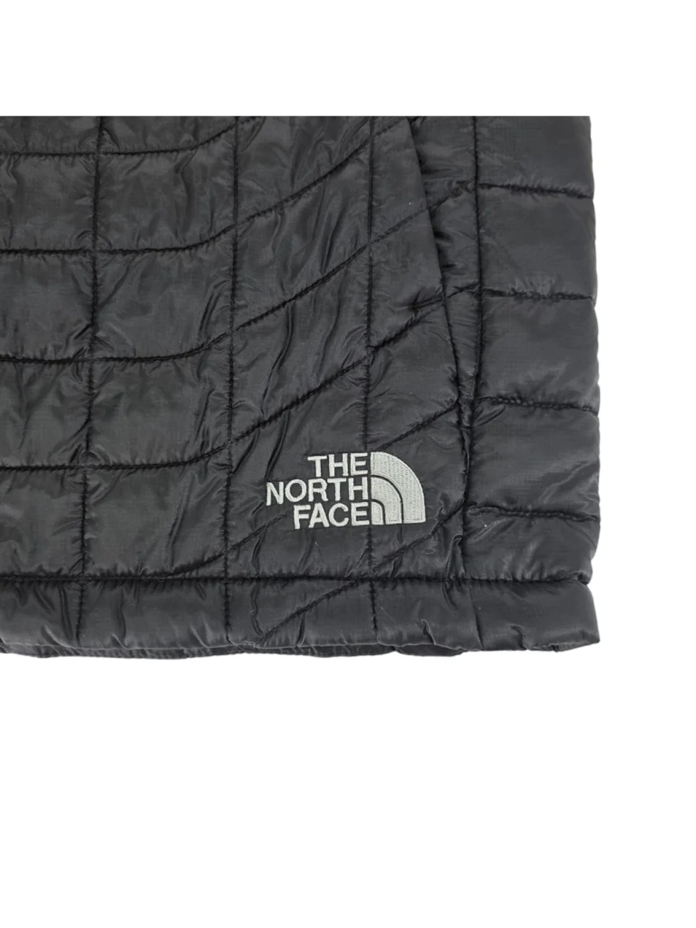 The North Face ThermoBall Trekker Vest Mens L Black Full Zip Packable Insulated